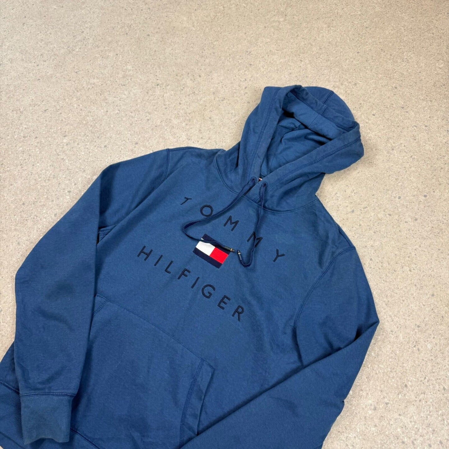 Tommy Hilfiger Hoodie Small Blue Embroidered Logo