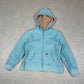 Dickies Hoodie Large Teal Blue Colourway Sherpa Lined Fleece