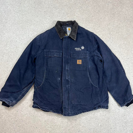 Vintage Carhartt chore Jacket XL navy c26MDT