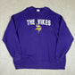 Vikings Sweatshirt XXL Purple Colourway Vintage NFL Relaxed Fit