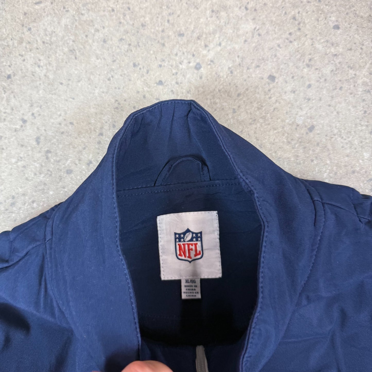 NFL New England Patriots Jacket XL Water Resistant Embroidered Logo