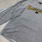 Iowa Hawkeye’s Sweater Large Starter Grey Yellow Embroidered Logo Vintage