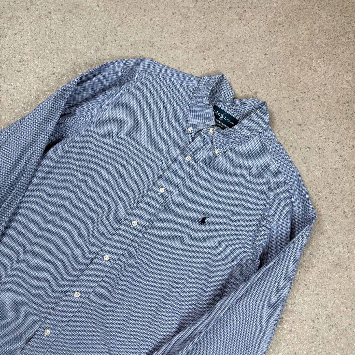 Ralph Lauren Shirt XL Blue Check