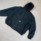 Carhartt Active Jacket 4XL J131BLK Rare Size Heavyweight Hooded Full Zip