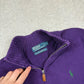 Ralph 1/4 Zip Jumper Medium Purple Colourway