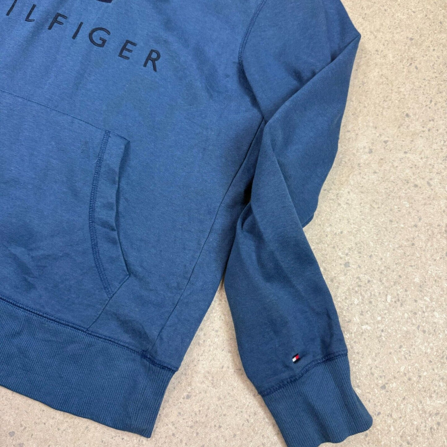 Tommy Hilfiger Hoodie Small Blue Embroidered Logo