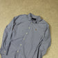 Ralph Lauren Shirt Medium Blue Slim Fit Check Long Sleeve