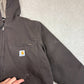 Carhartt Sherpa Active Jacket Small Loose Fit Brown Colourway Embroidered Logo
