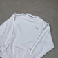 Reebok Sweatshirt Medium White Embroidered Logo Y2K Relaxed Fit