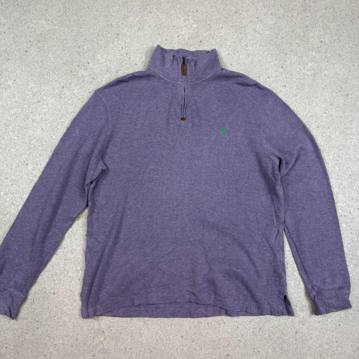 Polo Ralph 1/4 Zip Jumper Medium Purple