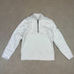 Nike 1/4 Zip Jumper Fleece Small White Colourway Embroidered Swoosh Logo