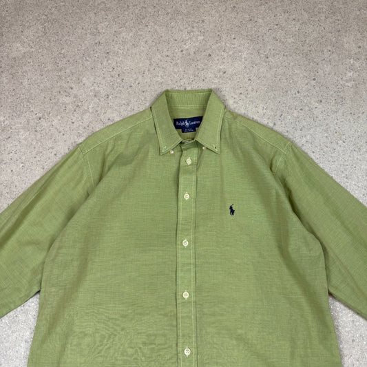 Ralph Lauren Shirt Large Green Colourway Lightweight Cotton