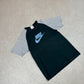 Nike T Shirt Medium Y2K Silver Tag Navy Grey Short Sleeve