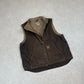 Carhartt Vest Large Brown Fleece Lined Vintage