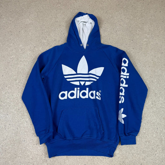 Adidas Hoodie Small Blue Colourway Spellout Logo Y2K Hooded