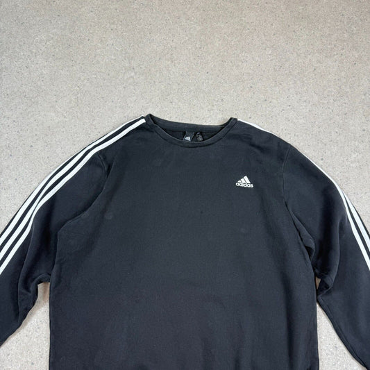 Adidas Sweatshirt XL Black Colourway Stripes