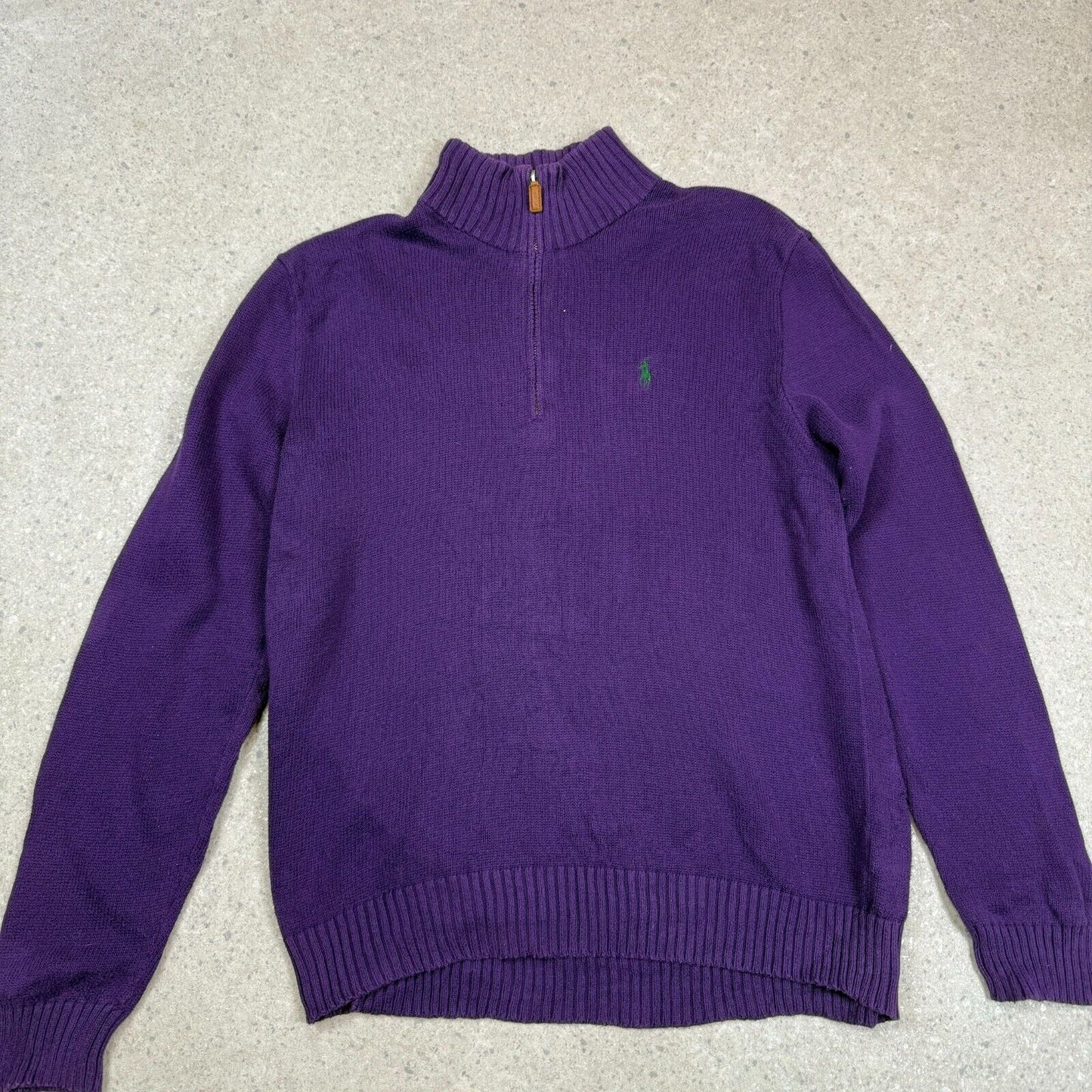 Ralph 1/4 Zip Jumper Medium Purple Colourway