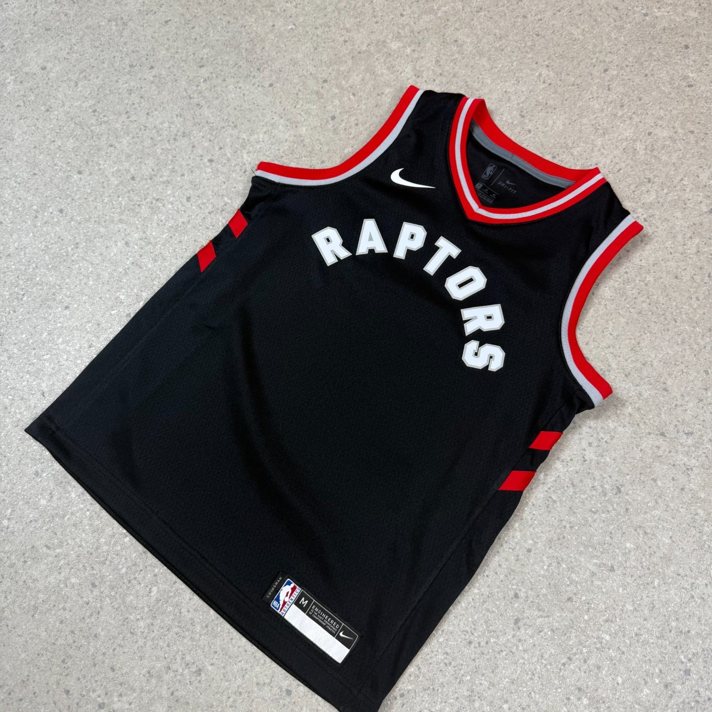 NBA Nike Jersey XS Black Red  Raptors Logo