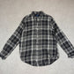 Ralph Lauren Flannel Shirt Large Cotton Grey Cream Colourway Embroidered Logo