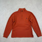 Polo Ralph Lauren 1/4 Zip Jumper XS Orange