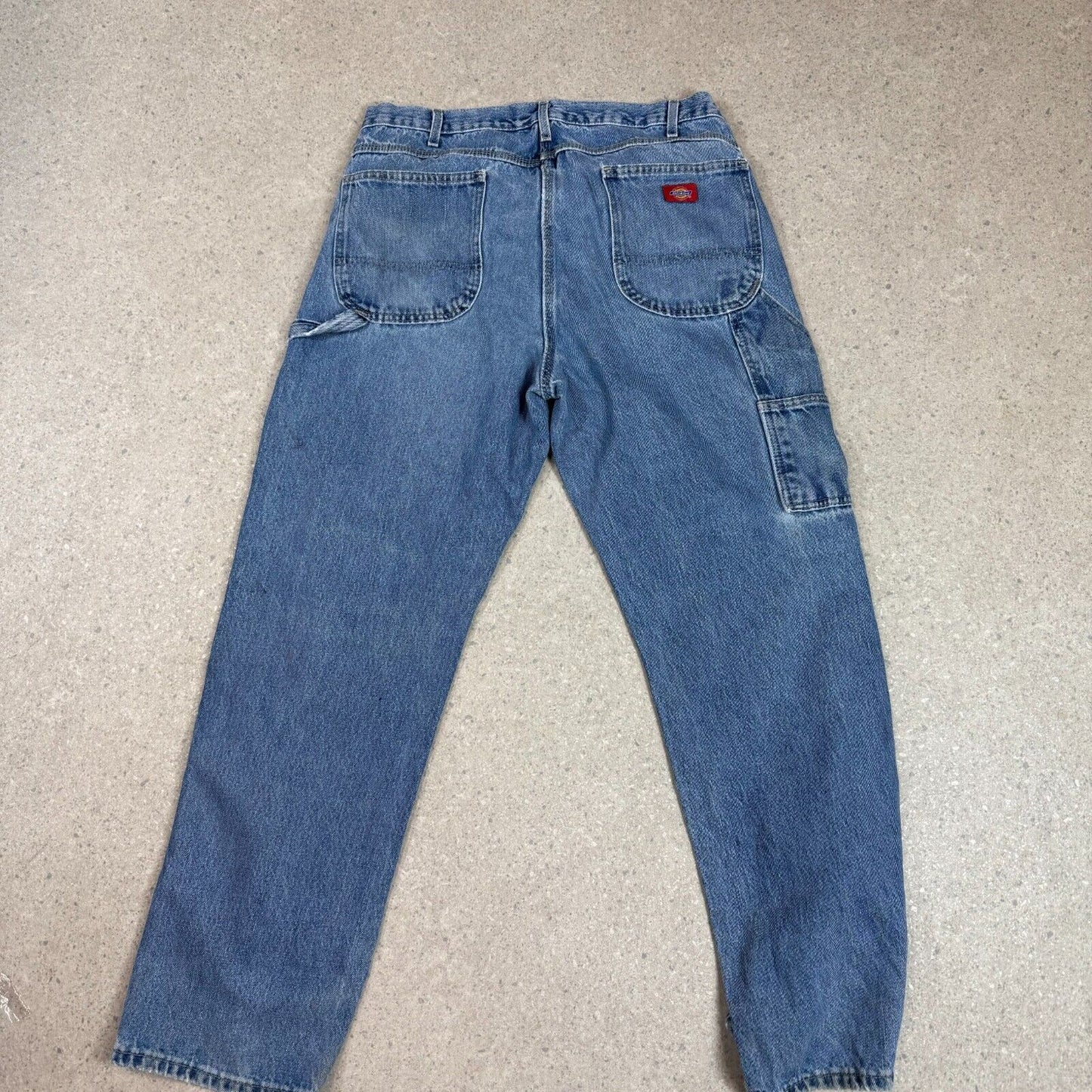 Dickies Jeans 38x32 Denim Blue Carpenter Baggy Fit