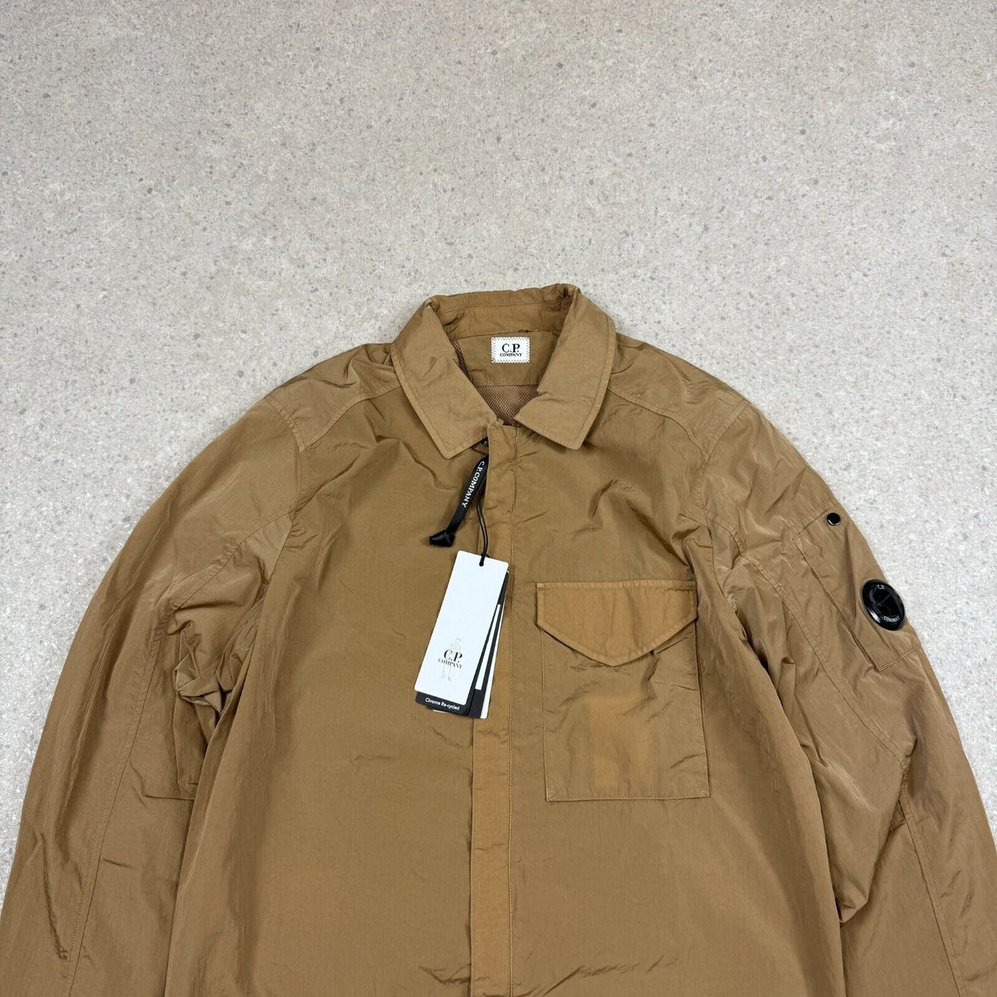 CP Company Chrome R Overshirt Small Lead Grey