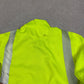 Vintage Carhartt Hi Vis Zip Up Large Green Black Jumper United USA