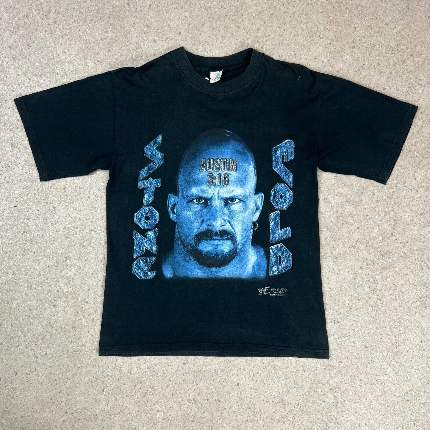 Stone Cold Steve Austin T-shirt Small Black 1998 Vintage Wrestling Top