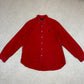 Ralph Shirt Large Red Colourway Thick Cotton Button Down Long Sleeve