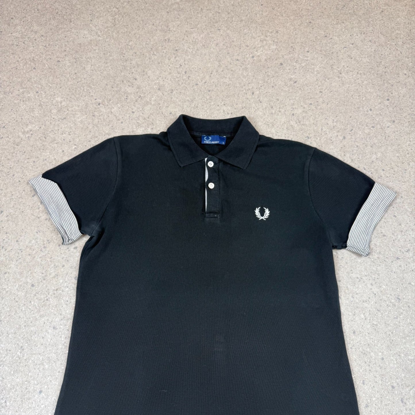 Fred Perry Polo Small Black and White Colourway