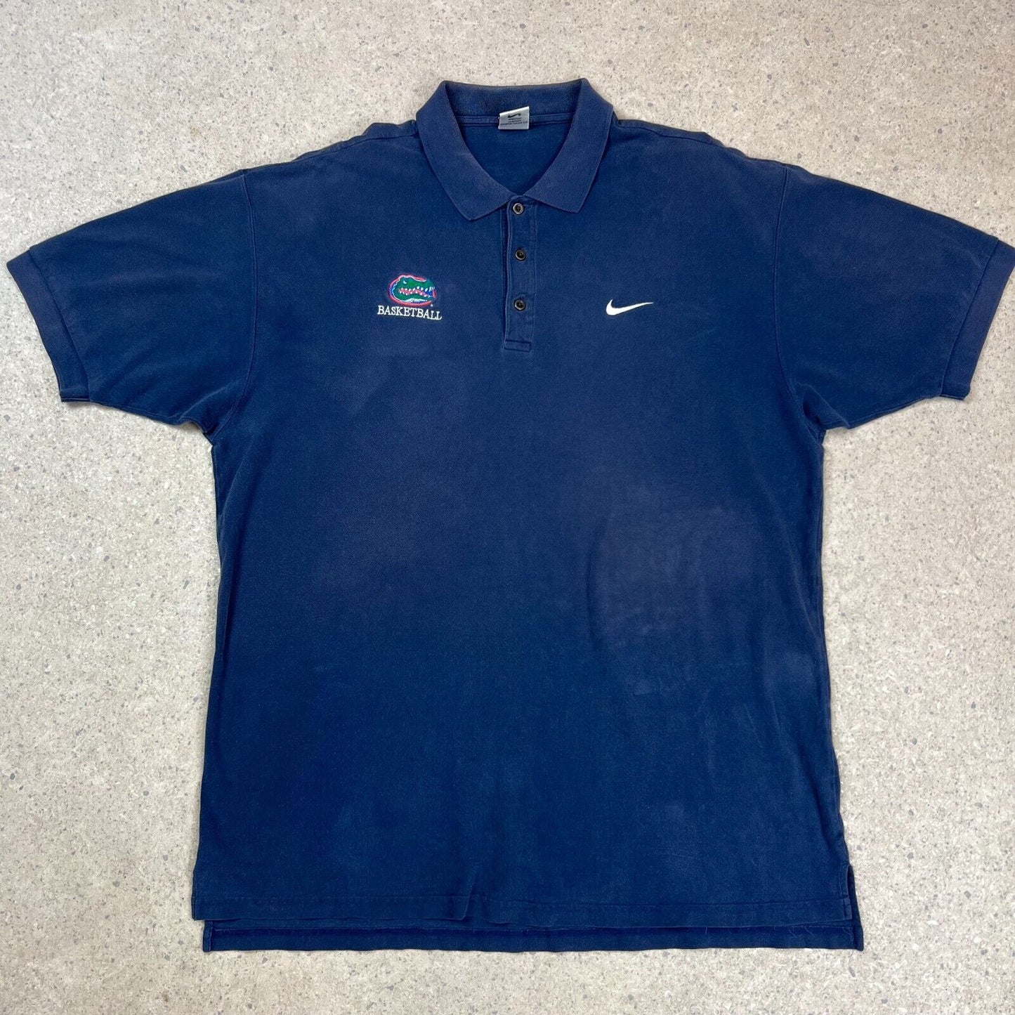 Nike Florida Gators Polo Mens XL Blue Short Sleeve Shirt Basketball