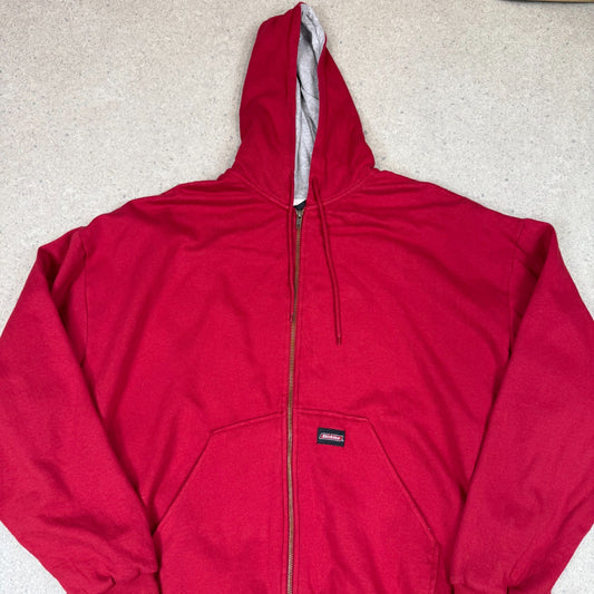 Dickies Hoodie 2XL Red Colourway Zip Up Hooded