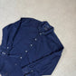 Hathaway Sport Cord Shirt  XL Navy Cotton Long Sleeve