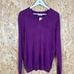 Lacoste v neck knit jumper medium