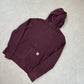 Carhartt Hoodie Small Burgundy Full Zip Hooded