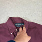 Ralph Lauren Shirt XL Burgundy Colourway Blare Embroidered Logo Cotton