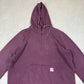 Carhartt 1/4 Zip Hoodie XL Women’s Burgundy Colourway Embroidered Logo Hooded
