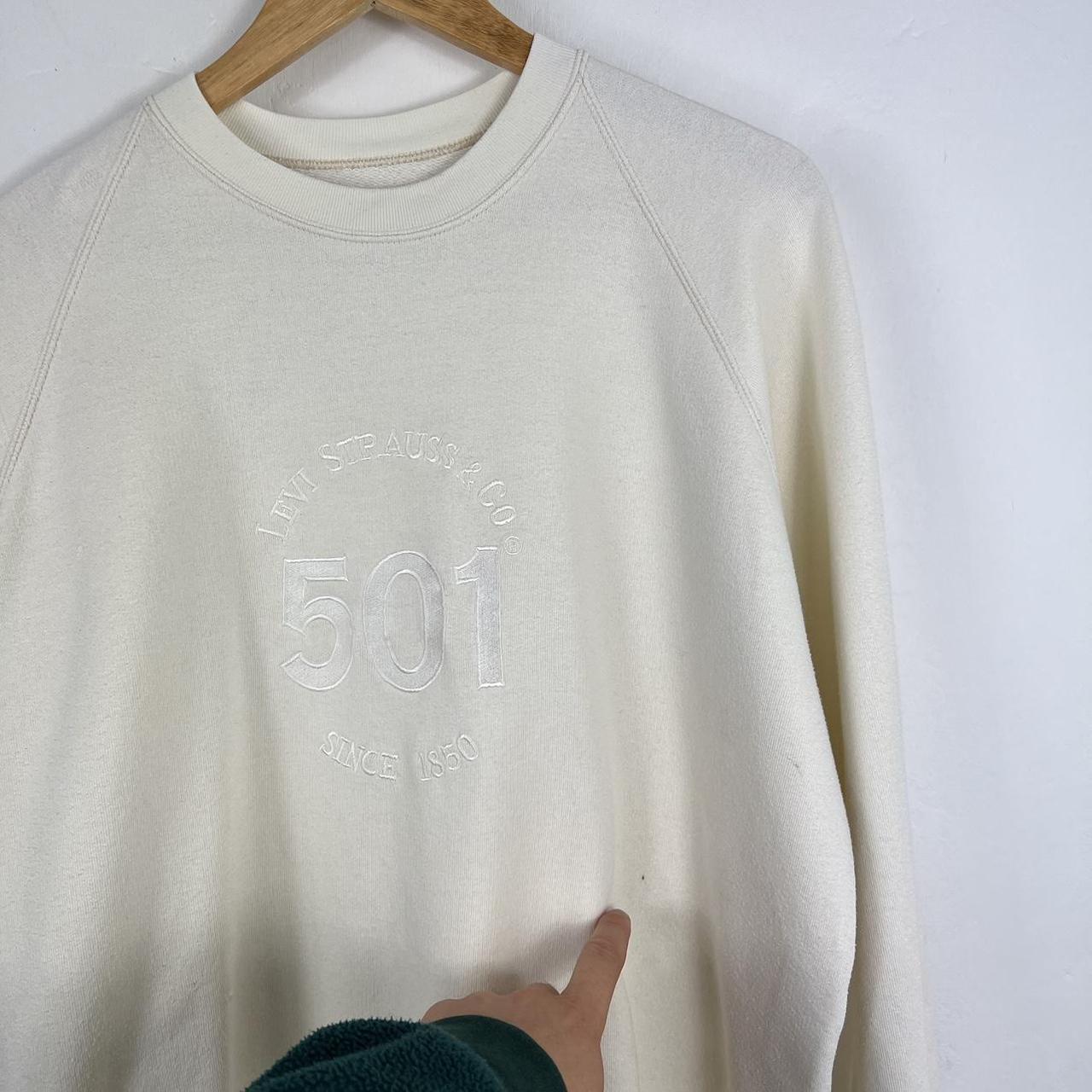 Levi’s 501 sweatshirt cream large
