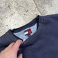 Tommy Hilfiger Sweatshirt Mens XL Navy Embroidered Centre Logo