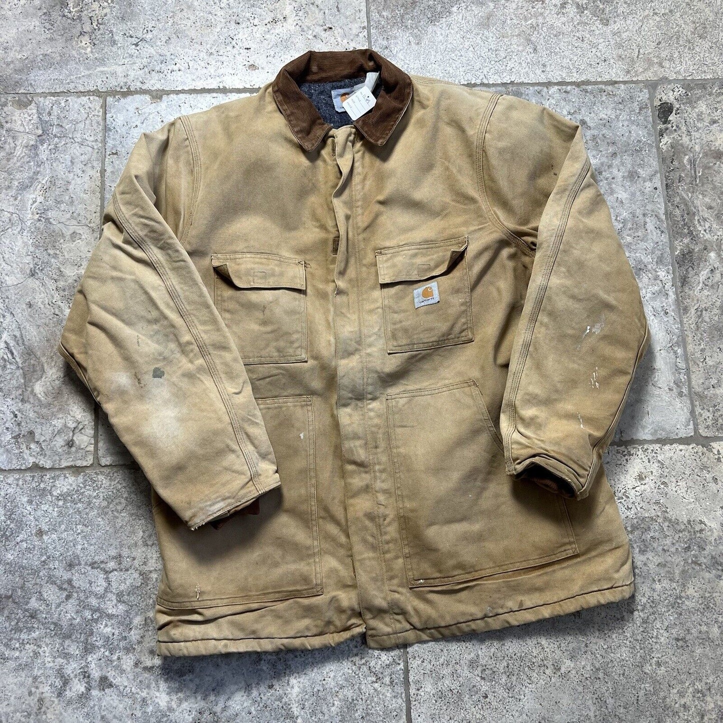 Carhartt Detroit Style Jacket, Beige, Mens ,XXL