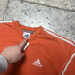 Adidas Sweatshirt Crewneck, Orange, Mens, Large