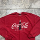 Cocacola Sweatshirt, Retro, Red, Small