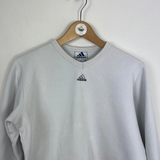 Adidas white sweatshirt small