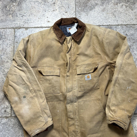 Carhartt Detroit Style Jacket, Beige, Mens ,XXL