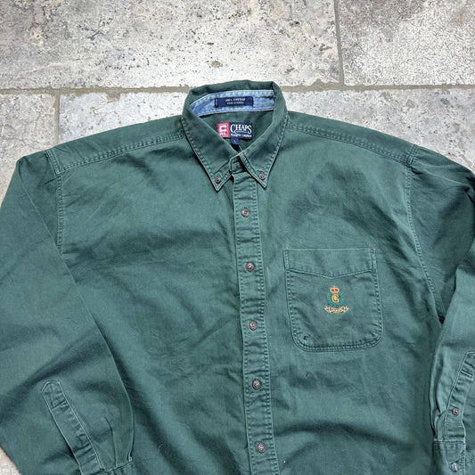 Chaps Ralph Lauren Green Shirt Men’s , Large