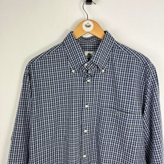 Lacoste check shirt large