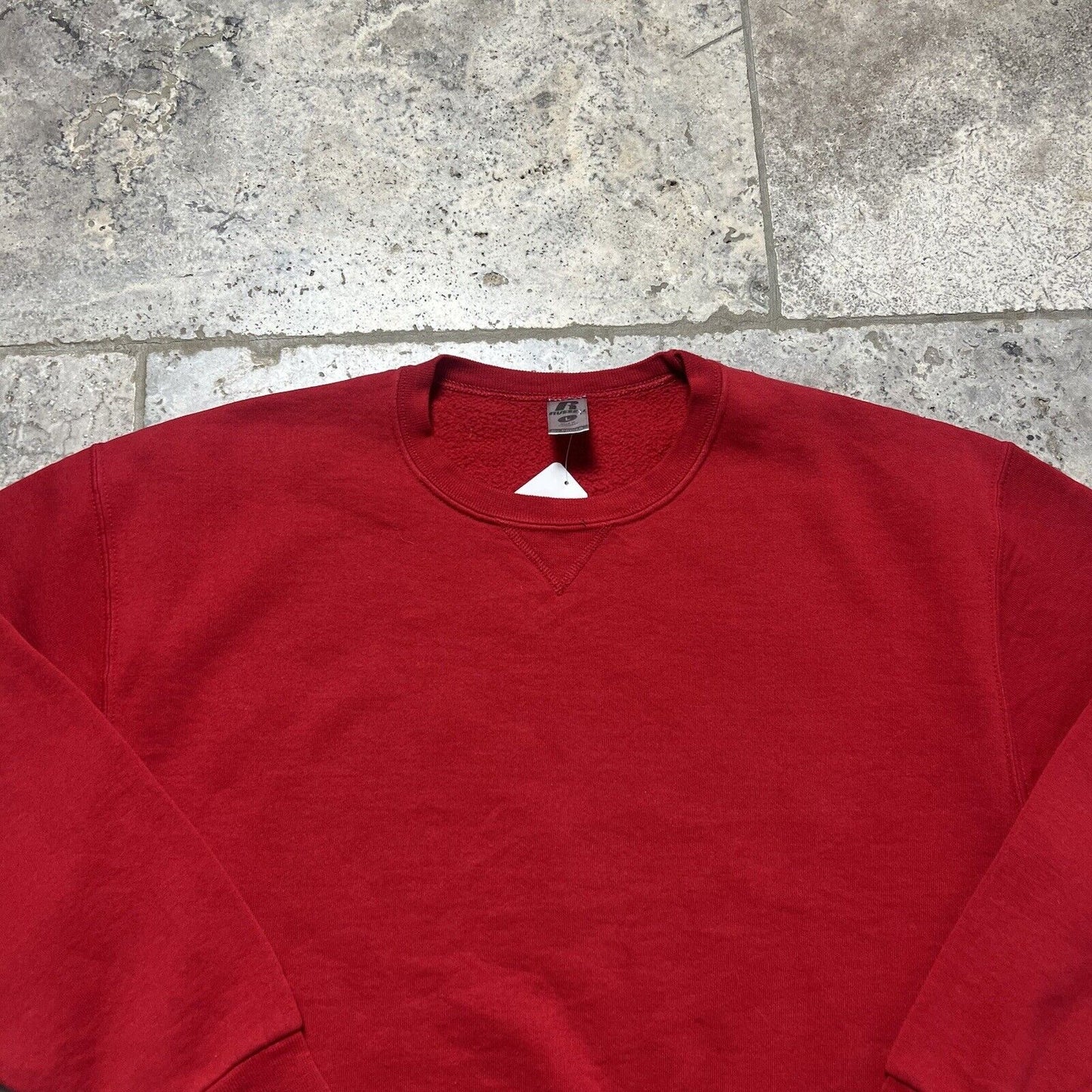 Russel Athletic Blank Sweatshirt , Red, Large