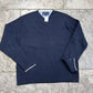 Tommy Hilfiger Jumper Knit V-Neck Knitted Sweater, Navy, Mens XL