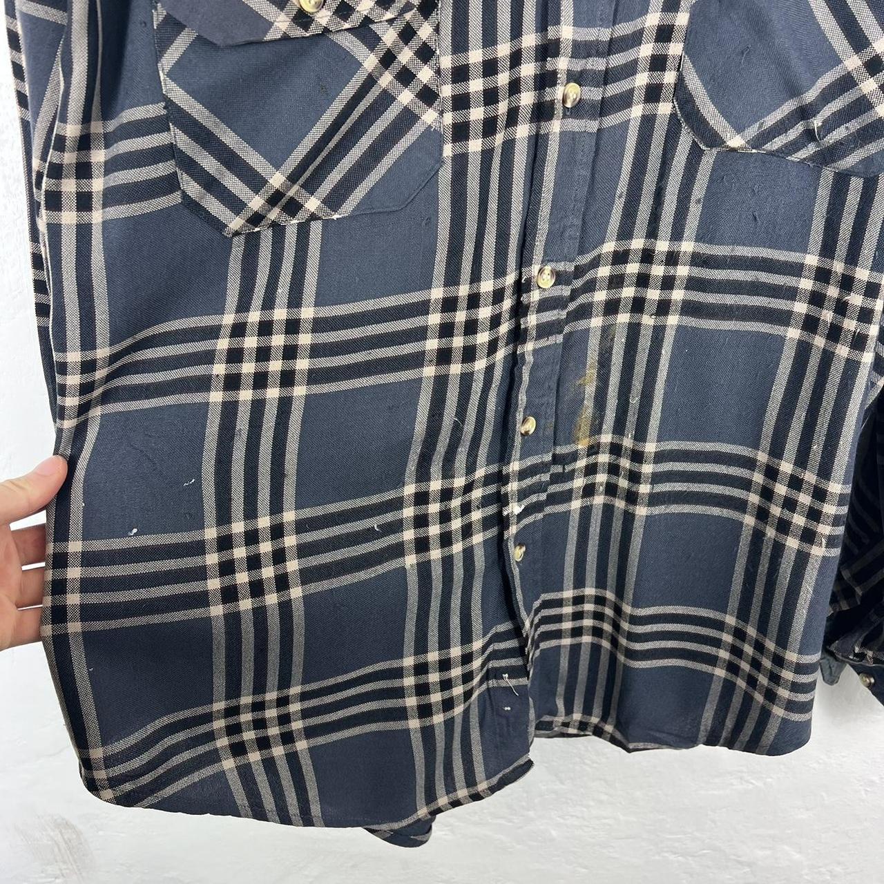 Thick cotton checked shirt XL