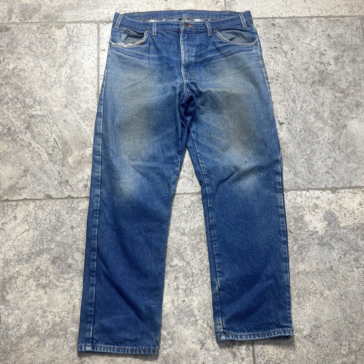 Dickies Jeans Lined, Denim Blue, Retro, Mens , 36”